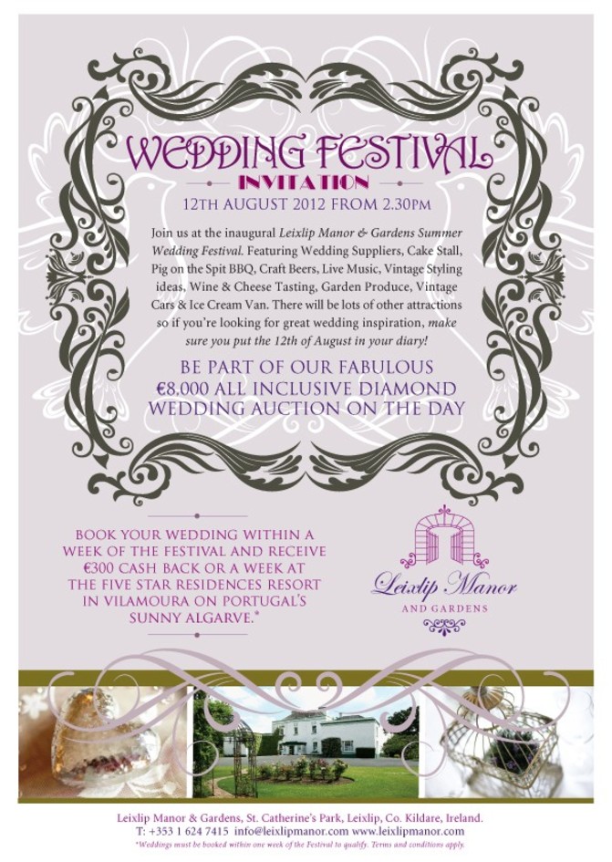 leixlip manor wedding festival image